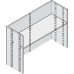 Flat Bookcase Strip Flush Fitting for Commercial Bookcases and Shelving Mid brown powder coated