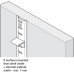 Raised Bookcase Strip Surface Fixing for Commercial Bookcases and Shelving Bright zinc plated