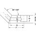 Joint Connector with Nylon Sleeve with Harpoon Thread Minifix GV Miltr Drilling distance B: 24 mm galvanized