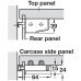 Cabinet Hanger Ø 10 mm Dowel Fixing Left hand