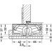3D Hinge 180° Aluminium Zinc Diecast and Steel Tectus TE 540 A8 3-way continuous adjustment Matt nickel (f2) powder coated