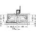 3D Hinge 180° Aluminium Zinc Diecast and Steel Tectus TE 540 A8 3-way continuous adjustment Matt nickel (f2) powder coated