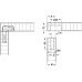 Recessed Connecting Fitting with Dowel Plug for Ø 8 mm Hole Cranked Type With pre-mounted metal locking screw Brown