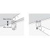 Shelf Support Clamp Design for Glass Shelves Kubic With rubber