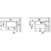 Cabinet Hanger for Screw Fixing with Three Way Adjustment Steel Tested to DIN EN 15939 Left hand - Load bearing capacity 104 kg (when 2 pcs are installed)