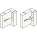 Emergency Release Door Stop for use with Double Action Pivot Sets with R8 Corners Allows double action door to operate as a single swing Stainless steel