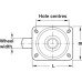 Single Wheel Castor Ø 80-160 mm Plate Fixing with screw-on plate Wheel Ø 100 mm load capacity 70 kg swivel castor without brake