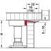 Plinth Holder Suitable for Häfele Axilo™ 78 Plinth System For plug fitting into the plinth foot top section For 19 mm panel