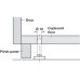 Plinth Adjusting Fitting M8 x 35 mm Screw Steel Black cap
