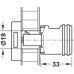 Lock Handle for Cylinder Cores with Rings Symo 3000 For combination with Symo cylinder removable core left hand