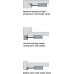 Facility Door Set Unhanded For 20-44 mm door thickness Satin anodised aluminium finish