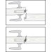 Universal Rebate Set to Suit Startec Lock Cases with Square Forends Stainless Steel Size 13 mm satin