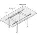 Extending Table Runners for Tables with Frames Load Capacity 60 kg Installed length 800 mm opening for insert 610 mm