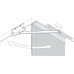Door Holder Overhead for Inward Opening Doors Aluminium Steel and Plastic Hold-open angle 90° to 130° Silver