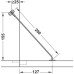 Flap Stay Flexible for Light-Weight Flaps Length 200 mm brown