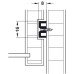 Guide Rail for 17 mm Grooved Drawers Length 285-450 mm White plastic Length 450 mm