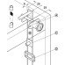 Central Rotary Lock Case Single Wing Symo 3000 For combination with Symo cylinder removable core Travel 17 mm nickel plated