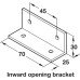 Friction Stay Telescopic Overhead Surface Mounted Steel Length 525-845 mm to suit door width 700-910 mm silver grey