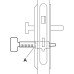 Building Site Key Zinc Diecast Nickel Plated Bright nickel finish
