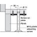 Screw On Plate for M8/M10 Plinth Adjusting Screw M8 internal thread