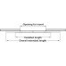 Table Runners Extending Asynchronous Load Capacity 90 kg For one extension leaf Installation length 250 mm overall extended length 1160 mm opening for extension leaf 640 mm