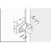 Glass Door Hinge 170° Middle Zinc alloy Polished chrome plated
