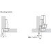Concealed Cup Hinge 270° Full Overlay Mounting Keyhole Fixing Arm Häfele Screw fixing cup 52/6.5