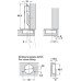 Concealed Cup Hinge 100° Refrigerator Door Click On Arm Tiomos With self-closing mechanism (spring) Without soft close screw fixing cup 45/9.5