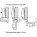 please look Semi concealed specially designed for fold back doors Screw fixing cup for 15-21 mm door thickness 48/6