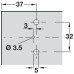 Mounting Plate Super Compact Cruciform for Grass Click On System Hinges Zinc alloy and pressed steel Height 0 mm Varianta screw fixing