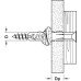 Universal Wall Plug Fischer UX Length 50 mm drill Ø 8 mm drill depth min. 60 mm dim. A(min) 9.5 mm