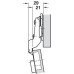 Concealed Cup Hinge 100° Nexis Sprung Half Overlay/Twin Mounting Grass Soft close compatible Screw fixing cup click on arm 48/9