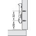 Mounting Plate Inline Screw Fixing for Tiomos Click On System Hinges Height adjustment via worm gear Height 0 mm Tiomos Night - anthracite