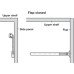 Lid Stay with Automatic Lock for Wooden Flaps Arretop Without braking effect Length 200 mm