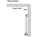Lid Stay with Spring for Wooden Flaps Firmatop Opening angle 75° Length 250 mm chrome plated brass