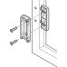 Adapter for Flaps with 20 mm Aluminium Frame Zinc Alloy For Free Fold Nickel plated