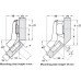 Concealed Cup Hinge 95° Nexis Sprung for 45° Angle Applications Grass Nexis Soft close compatible Screw fixing cup click on arm 48/9