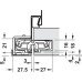3D Hinge 180° Aluminium Zinc Diecast and Steel Tectus TE 240 3-way continuous adjustment Polished brass plated