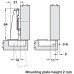 Concealed Cup Hinge 100° Nexis Unsprung Full Overlay Mounting Click on Arm Grass Tipmatic For handle-less applications Screw fixing cup 48/9