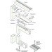 Door Closer Concealed Overhead Transom Aluminium Body Geze TS 430 Hold open at 90° size 4 max. door width 1100 mm