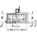 3D Hinge 180° Aluminium Zinc Diecast and Steel Tectus TE 645 3D 3-way continuous adjustment Stainless steel effect