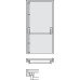 Panic Bolt Single Exit Only for Doors Max. 2400 x 1220 mm (HxW) Startec Suits either hand Silver epoxy powder coated