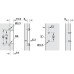 Specialist Hinge 240° Grade 304 Stainless Steel for Thin Doors With automatic closing spring Half overlay mounting screw fixing