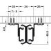 Extending Table Runners Asynchronous for Tables without Frame Installation length 740 mm