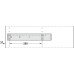 Spacer Bar for Pull Out Frames Häfele Dresscode For sliding doors dim. D 42 mm umber grey