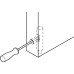 Pivot Hinge 140° Without Stop For flush mounted doors White