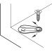 Pivot Hinge 140° Without Stop For flush mounted doors White