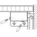 Cabinet Hanger for Screw Fixing with Three Way Adjustment Steel Tested to DIN EN 15939 Left hand - Load bearing capacity 104 kg (when 2 pcs are installed)