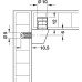 Knock Down Fitting with Integrated Special Screw for Ø 5 mm Holes Uno One Brown