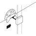 Drawer Catch Nickel Plated Steel Right hand
